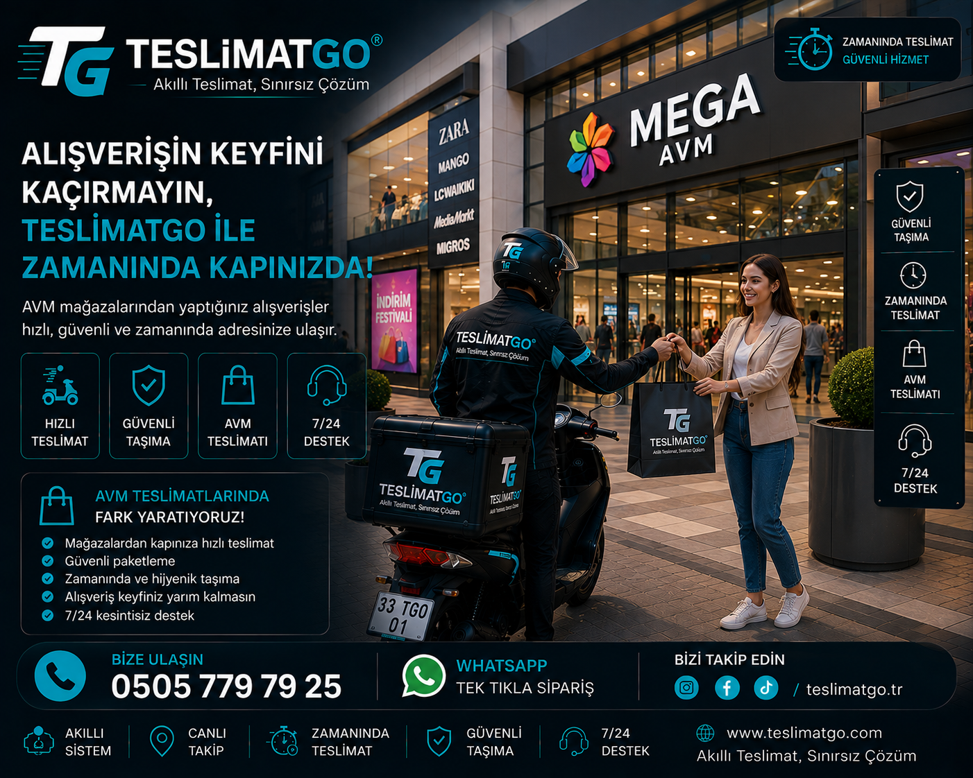 Mağaza ve AVM teslimatı