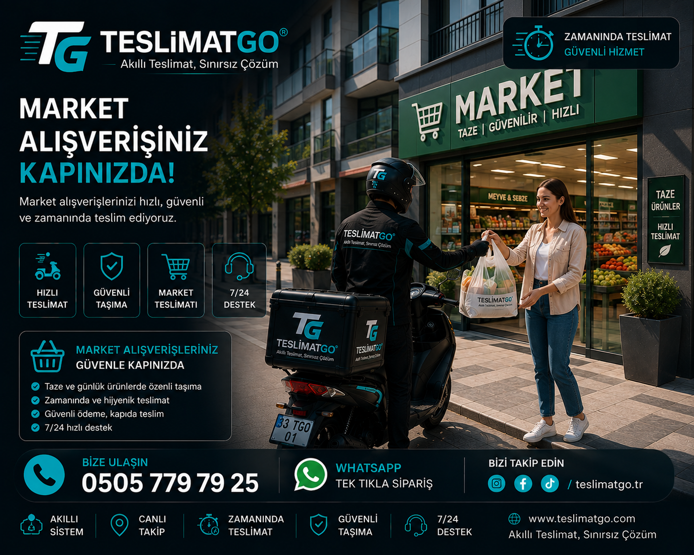 Tarsus market teslimatı kurye hizmeti